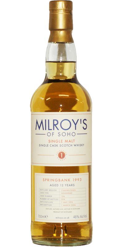 Springbank 1993 Soh Selection Number 1