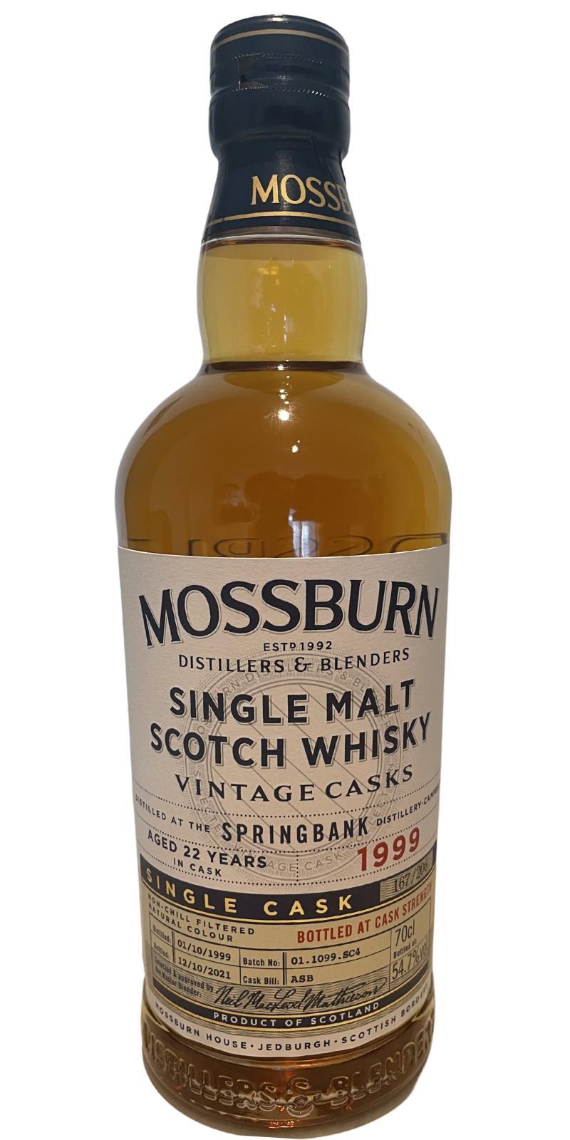 Springbank 1999 MDB Vintage Casks