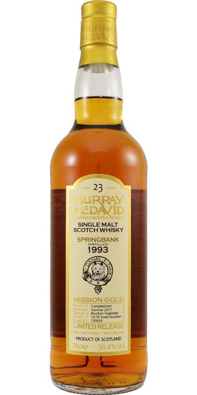 Springbank 1993 MM Mission Gold - Limited Release