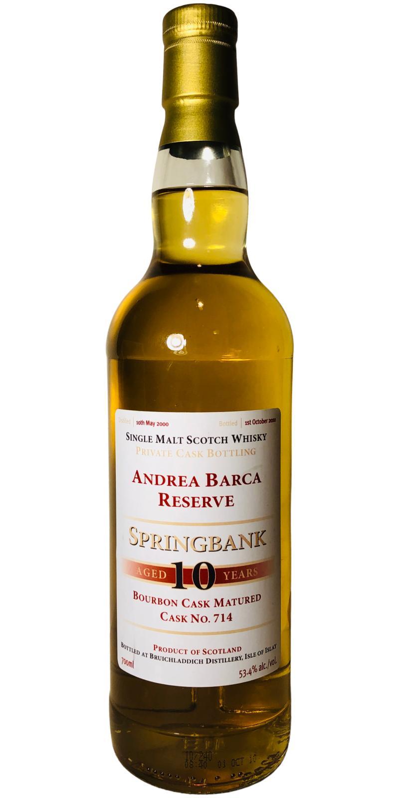 Springbank 2000 MM Private Cask Bottling