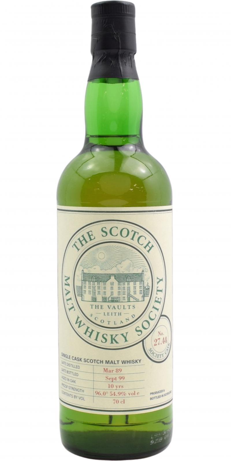 Springbank 1989 SMWS 27.44