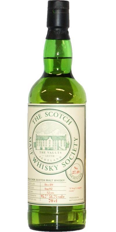 Springbank 1989 SMWS 27.49 A boat's engine room