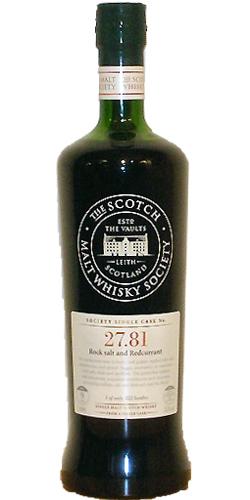 Springbank 2000 SMWS 27.81 Rock salt and Redcurrant