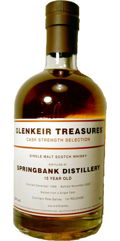 Springbank 1989 TWS Glenkeir Treasures - Cask Strength Selection