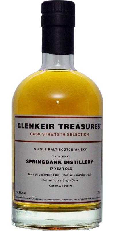 Springbank 1989 TWS 3rd Release Glenkeir Treasures - Cask Strength Selection