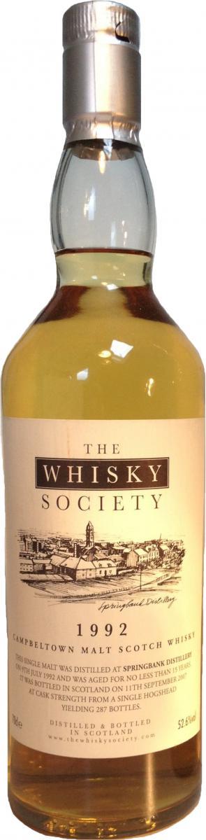 Springbank 1992 TWhS