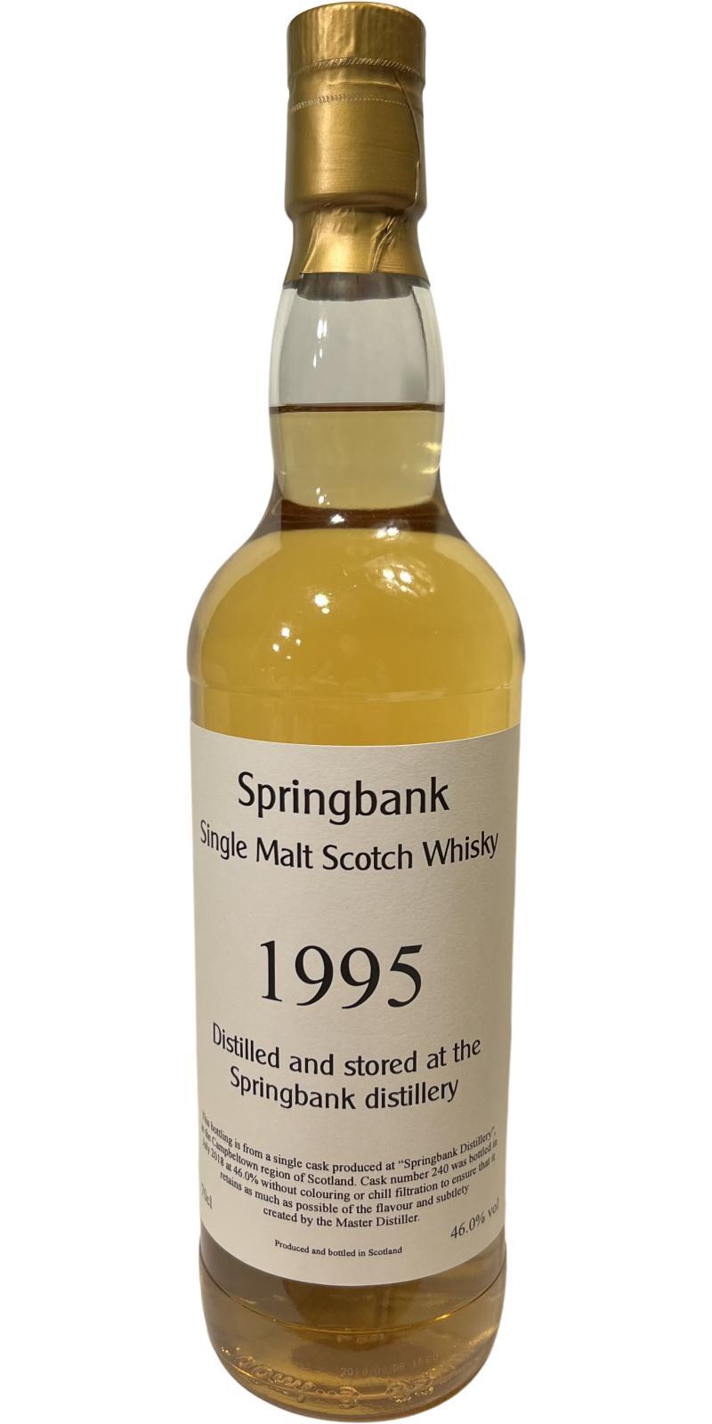 Springbank 1995 UD Private Cask