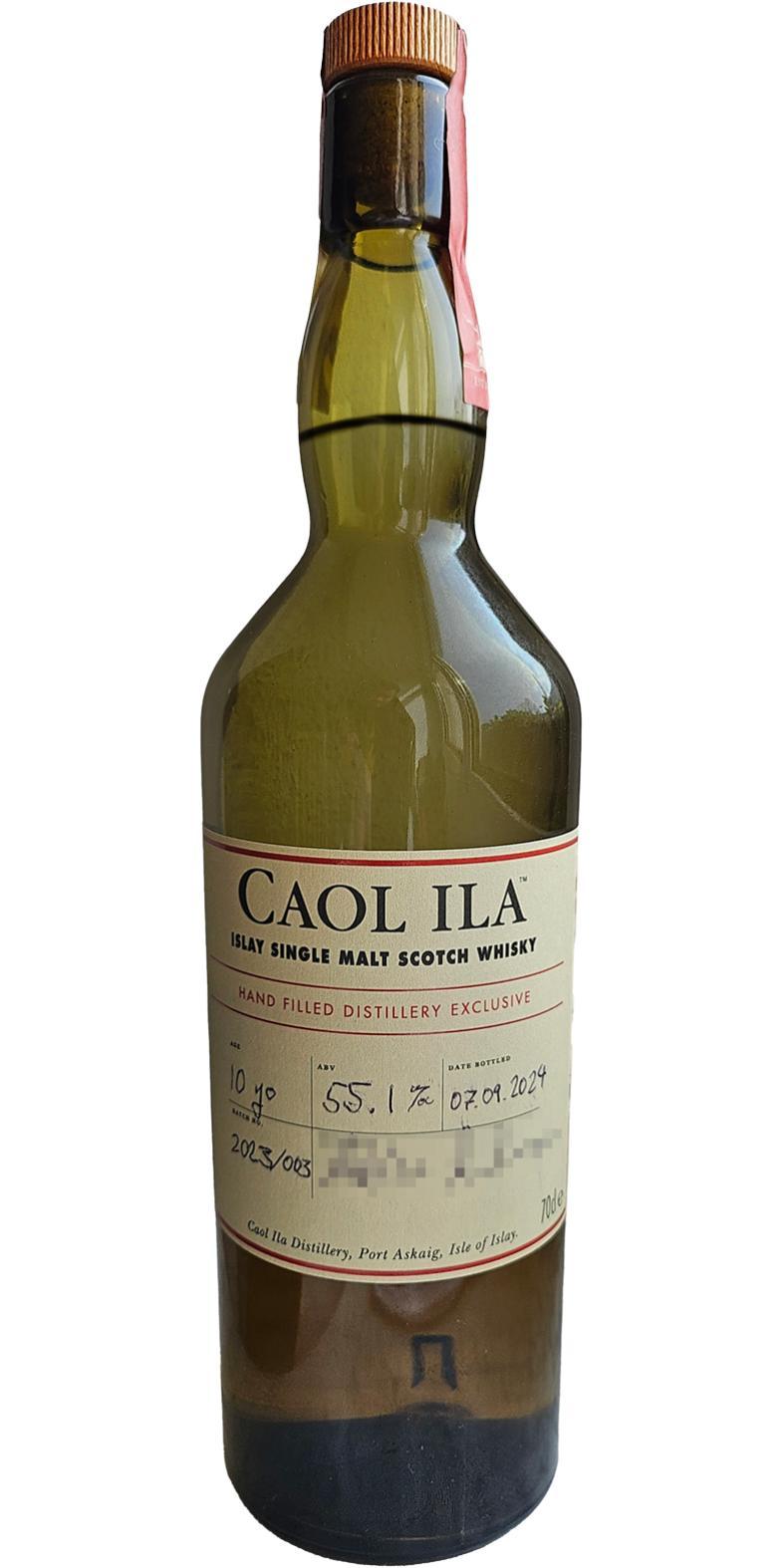 Caol Ila 10-year-old Hand Filled Distillery Exclusive