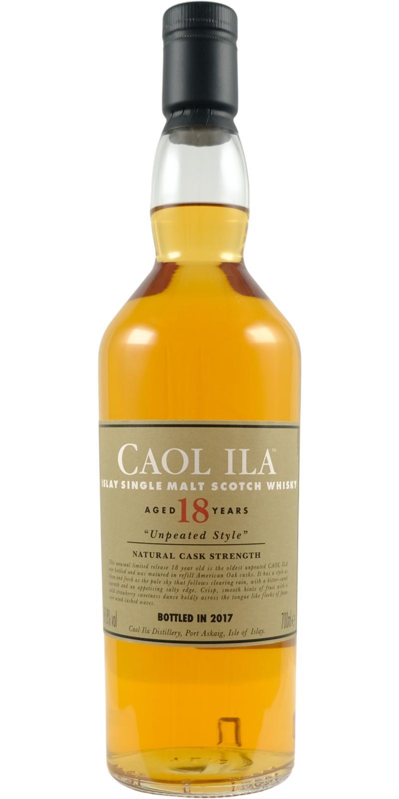 Caol Ila 18-year-old Unpeated Style - Diageo Special Releases 2017
