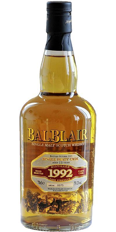Balblair 1992 Single Peaty Cask