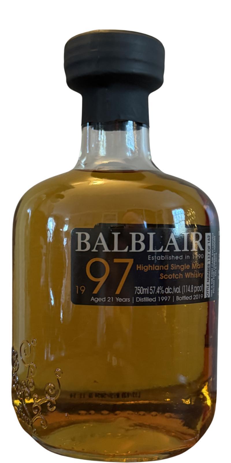 Balblair 1997 Single Cask - Cask Strength