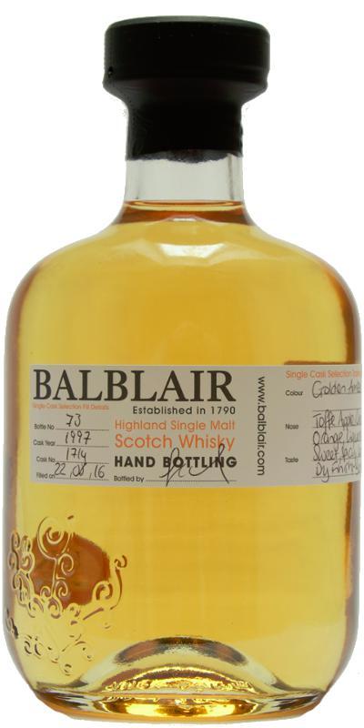 Balblair 1997 Hand Bottling