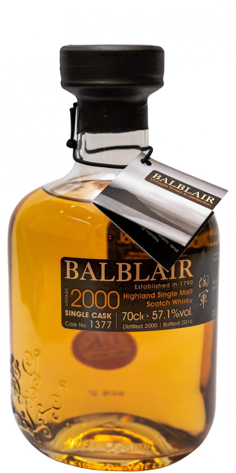 Balblair 2000 Single Cask