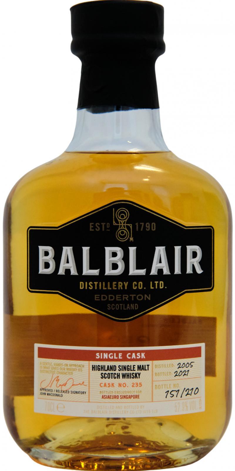 Balblair 2005 Single Cask