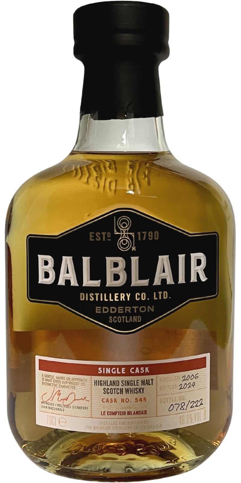 Balblair 2006 Single Cask