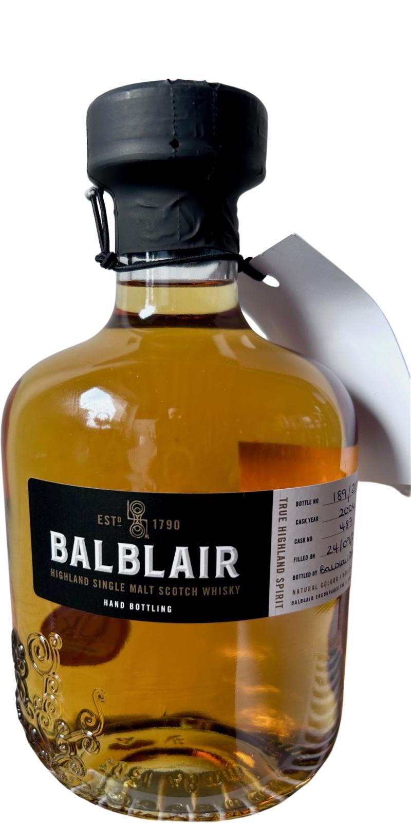 Balblair 2006 Hand Bottling
