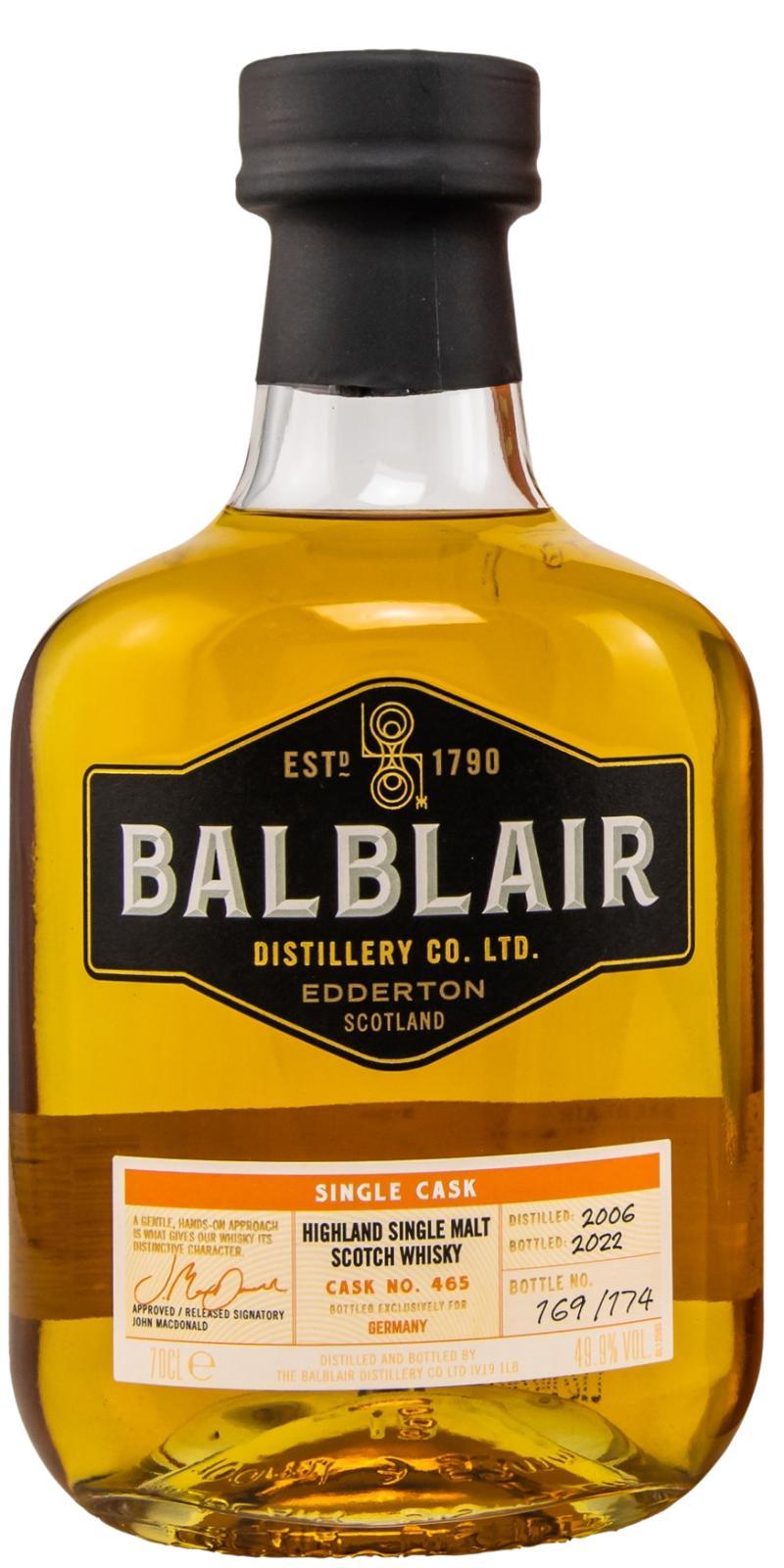 Balblair 2006 Single Cask