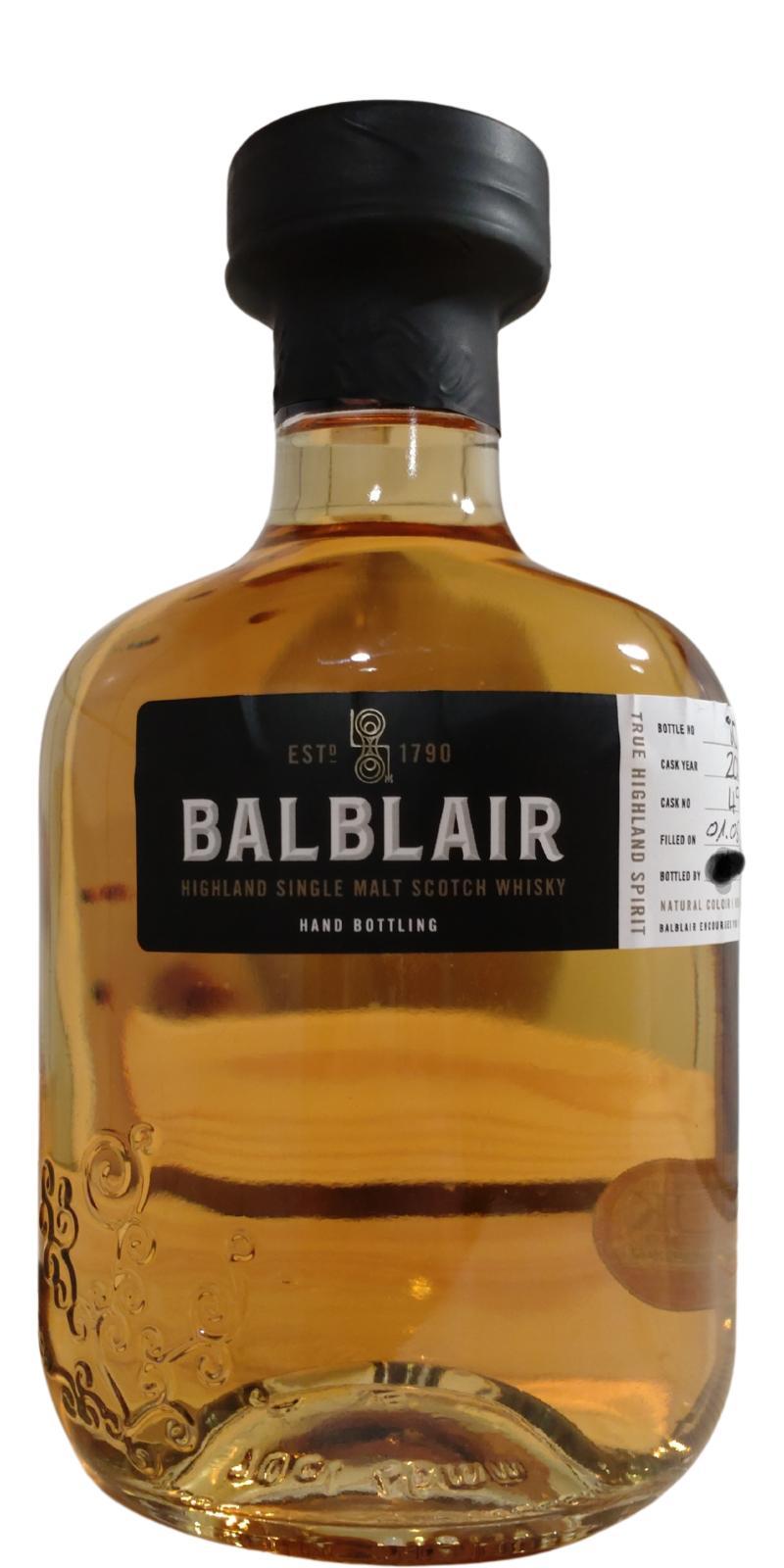 Balblair 2007 Exclusive Hand Bottling