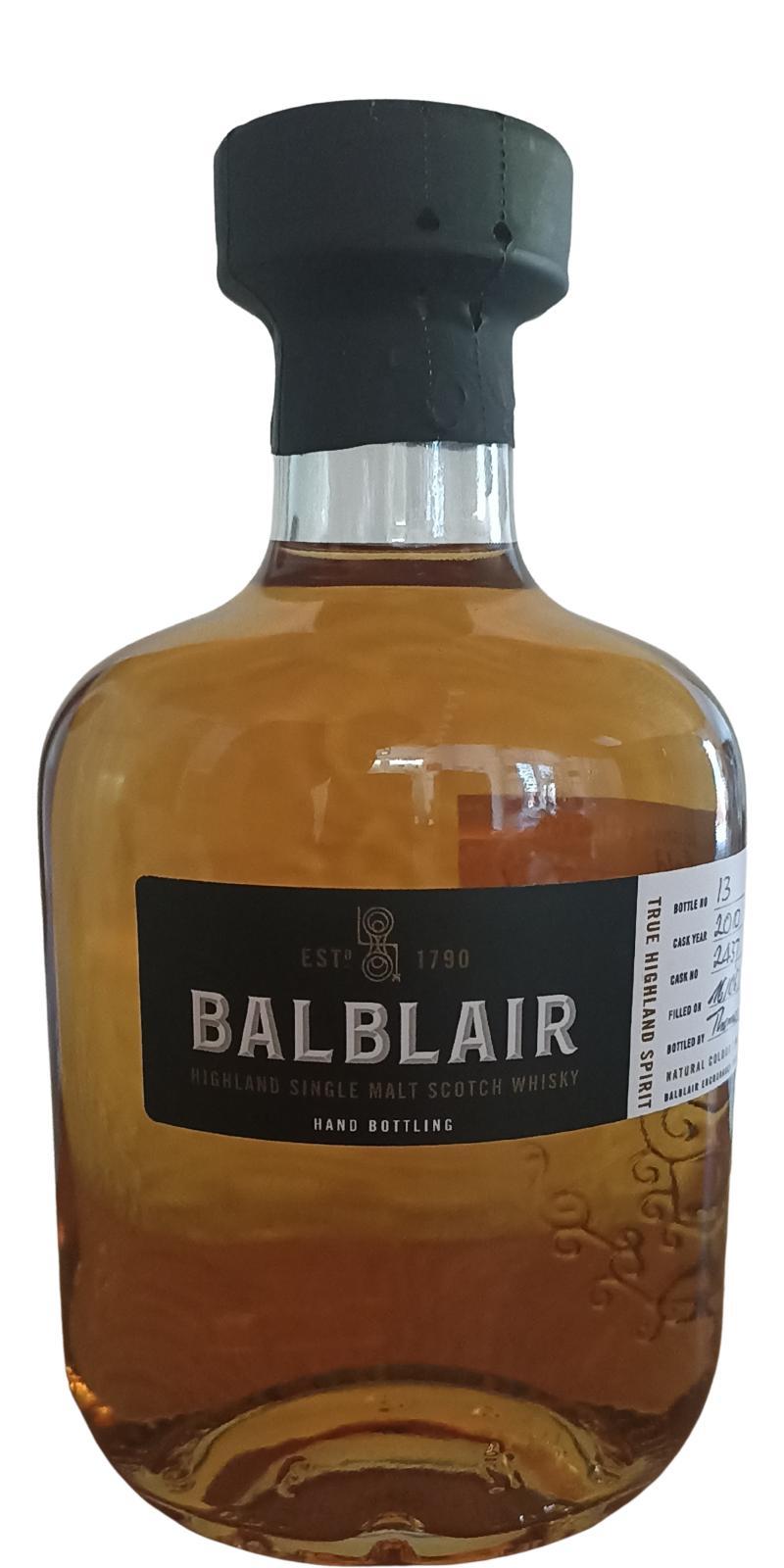 Balblair 2010 Hand Filled Distillery Exclusive