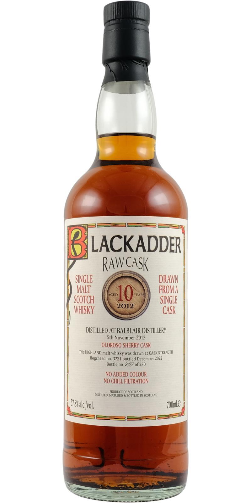 Balblair 2012 BA Raw Cask