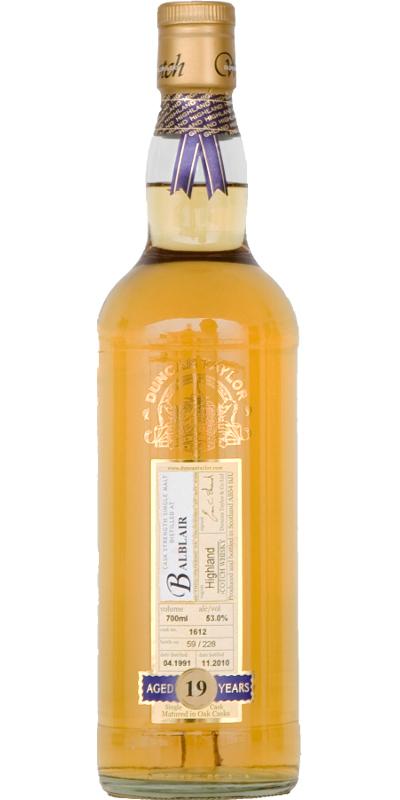Balblair 1991 DT Rare Auld