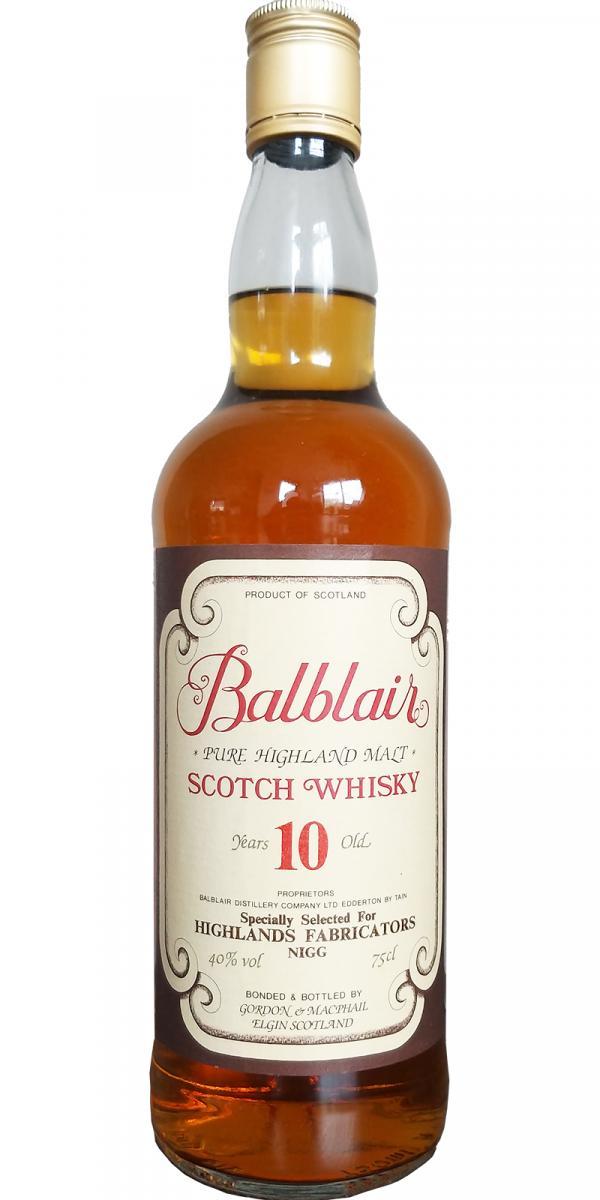 Balblair 10-year-old GM Pure Highland Malt