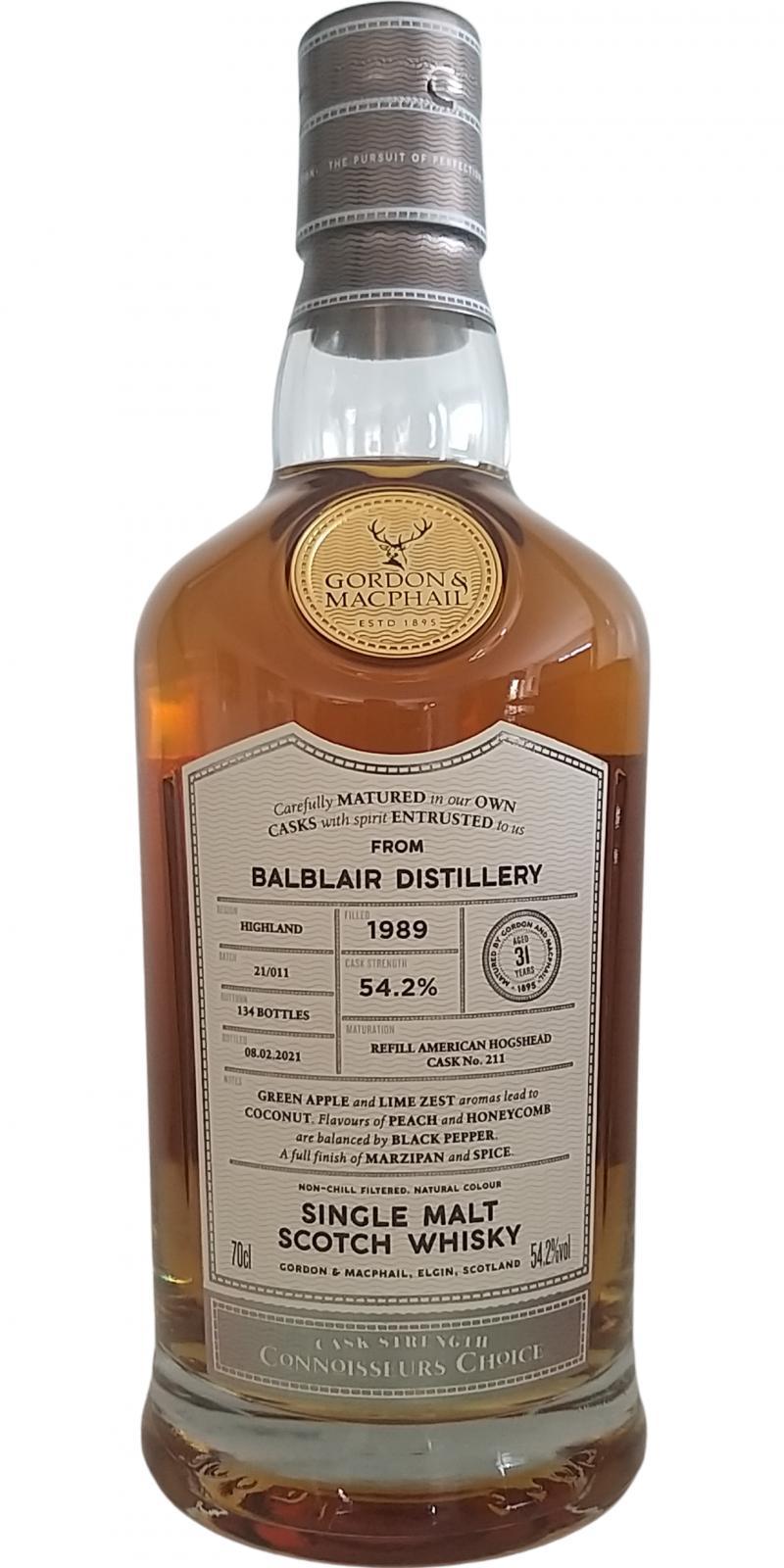 Balblair 1989 GM Connoisseurs Choice - Cask Strength