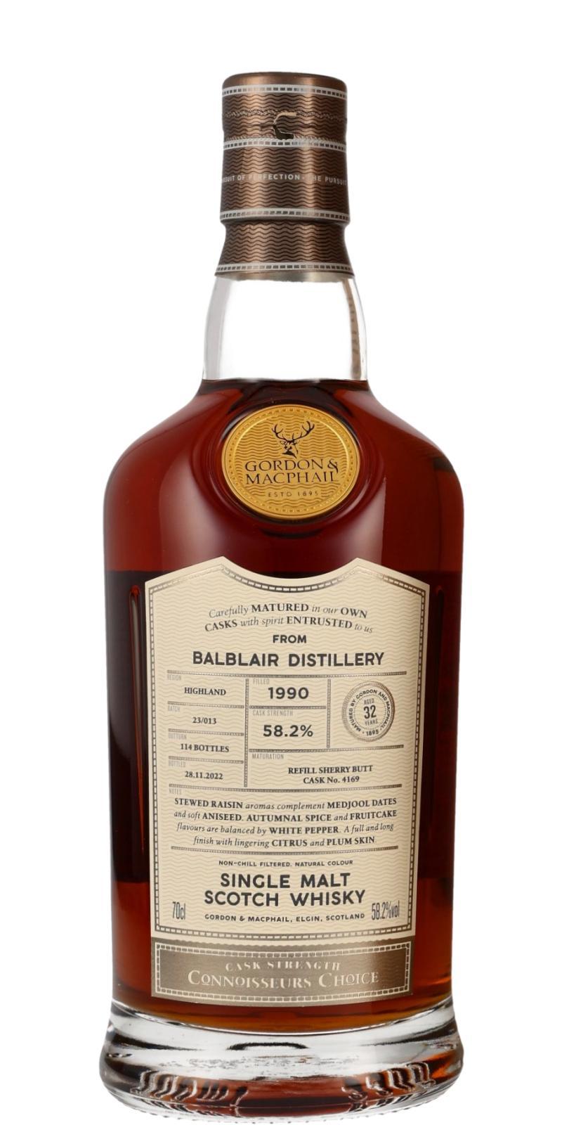 Balblair 1990 GM Connoisseurs Choice - Cask Strength