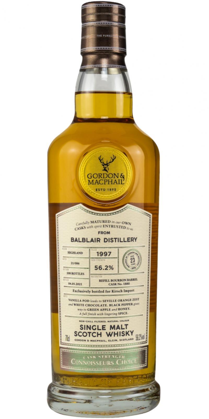 Balblair 1997 GM Connoisseurs Choice - Cask Strength