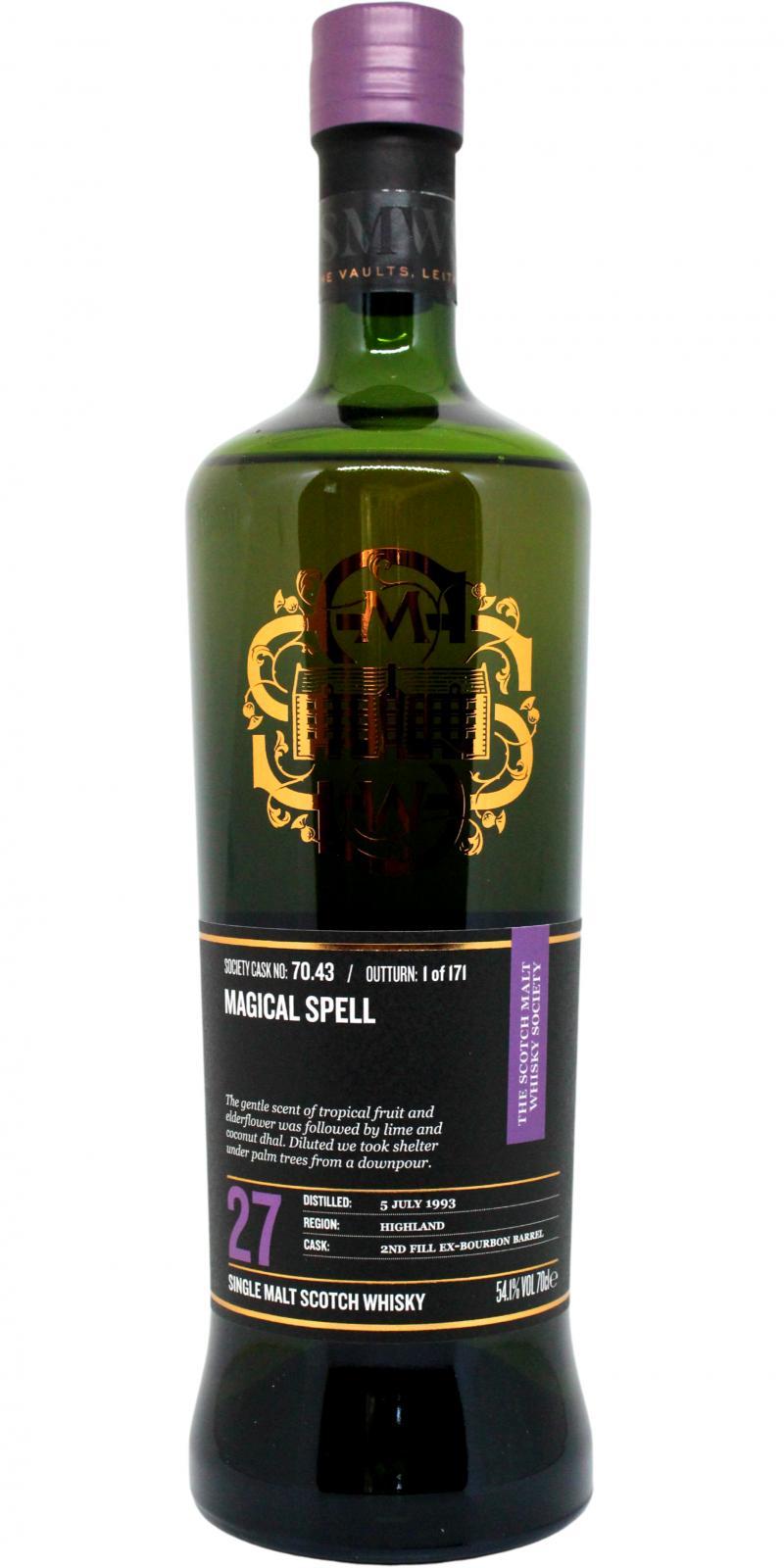 Balblair 1993 SMWS 70.43 Magical spell