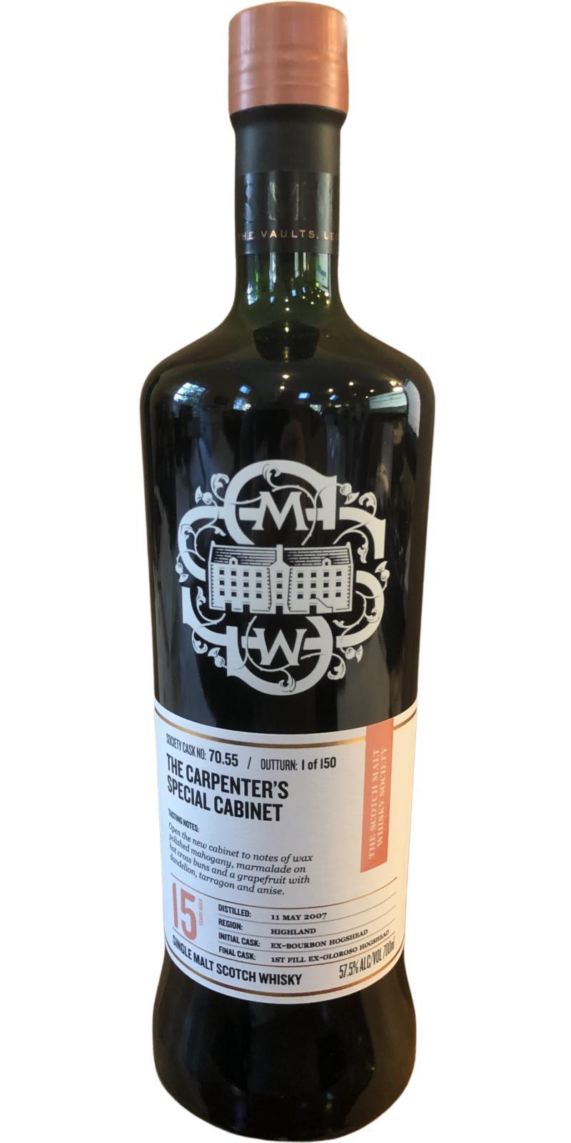 Balblair 2007 SMWS 70.55 The carpenter's special cabinet