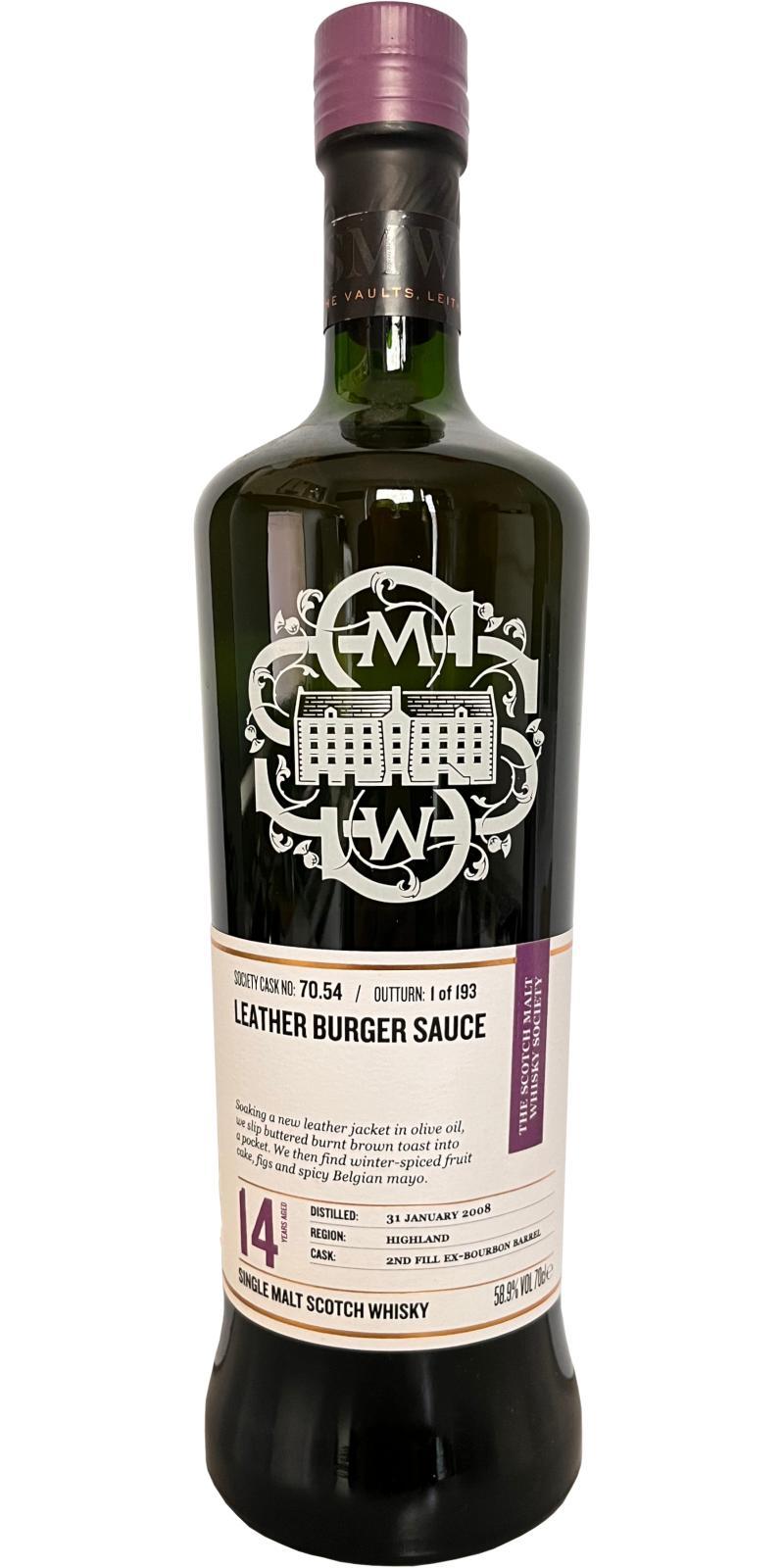 Balblair 2008 SMWS 70.54 Leather burger sauce