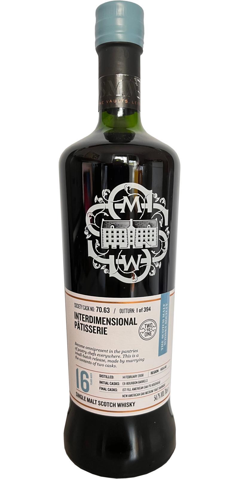 Balblair 2008 SMWS 70.63 Interdimensional pâtisserie