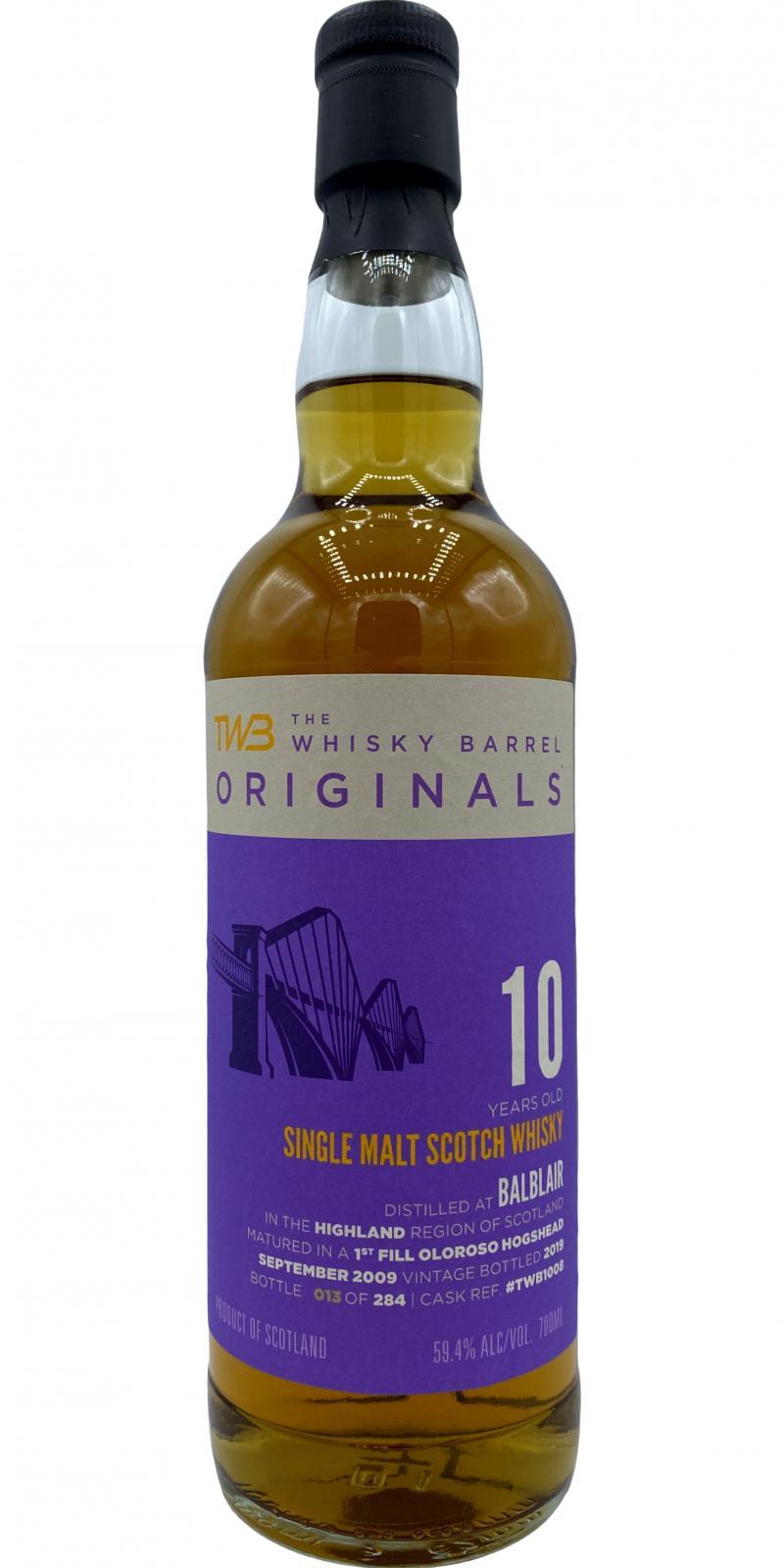 Balblair 2009 TWB Originals