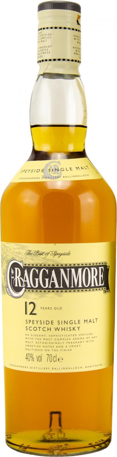 Cragganmore 12-year-old  Speyside Single Malt Scotch Whisky