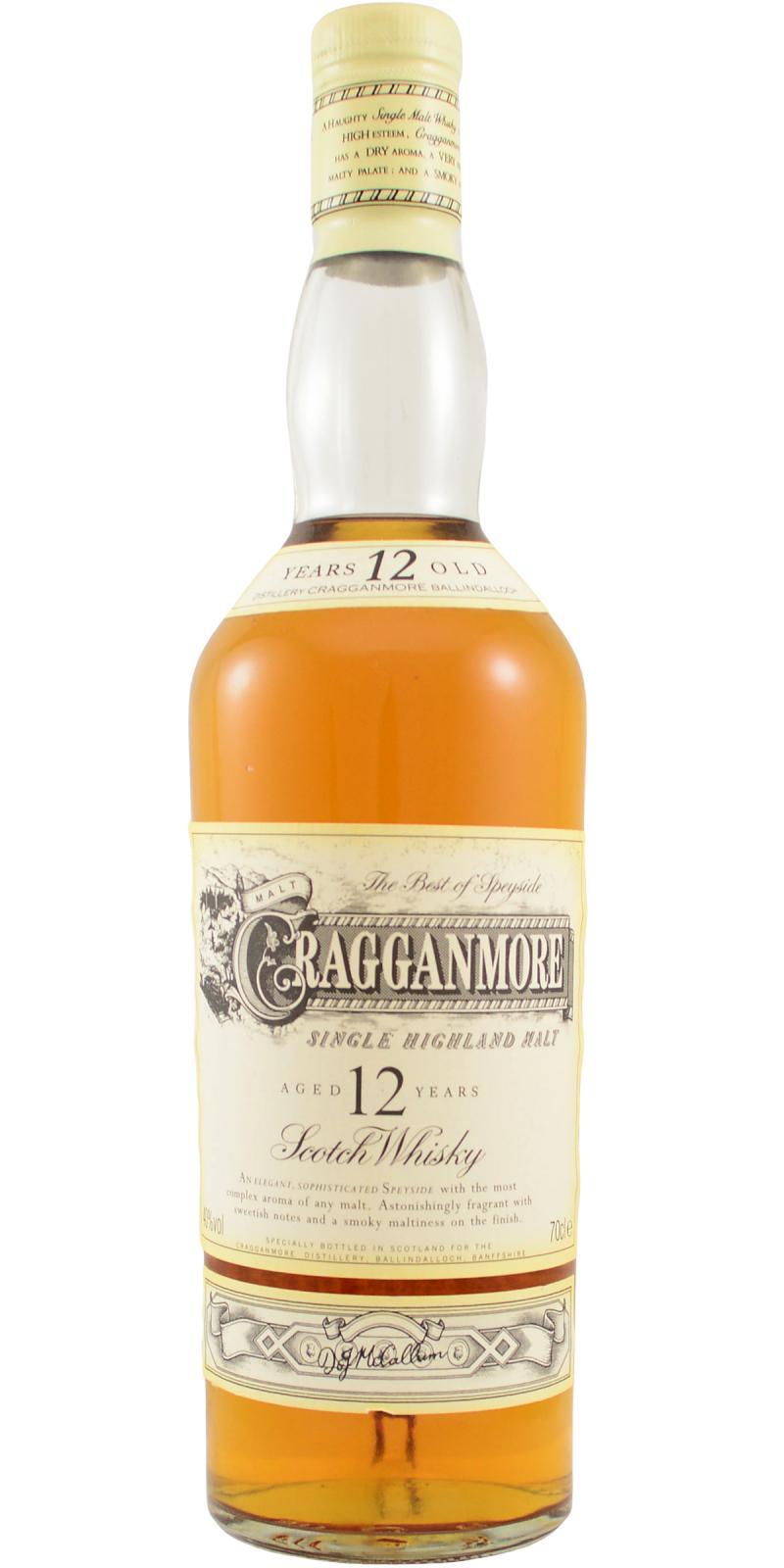 Cragganmore 12-year-old  Two Part Label