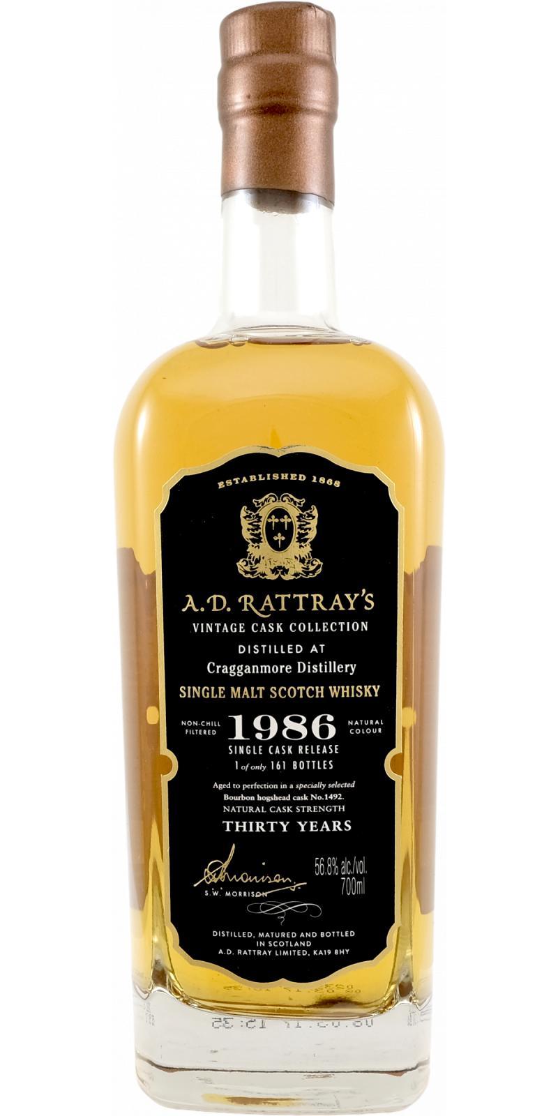 Cragganmore 1986 DR  Individual Cask Bottling