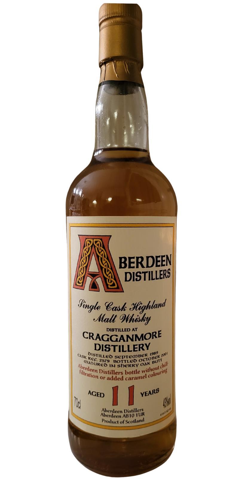 Cragganmore 1989 BA  Aberdeen Distillers