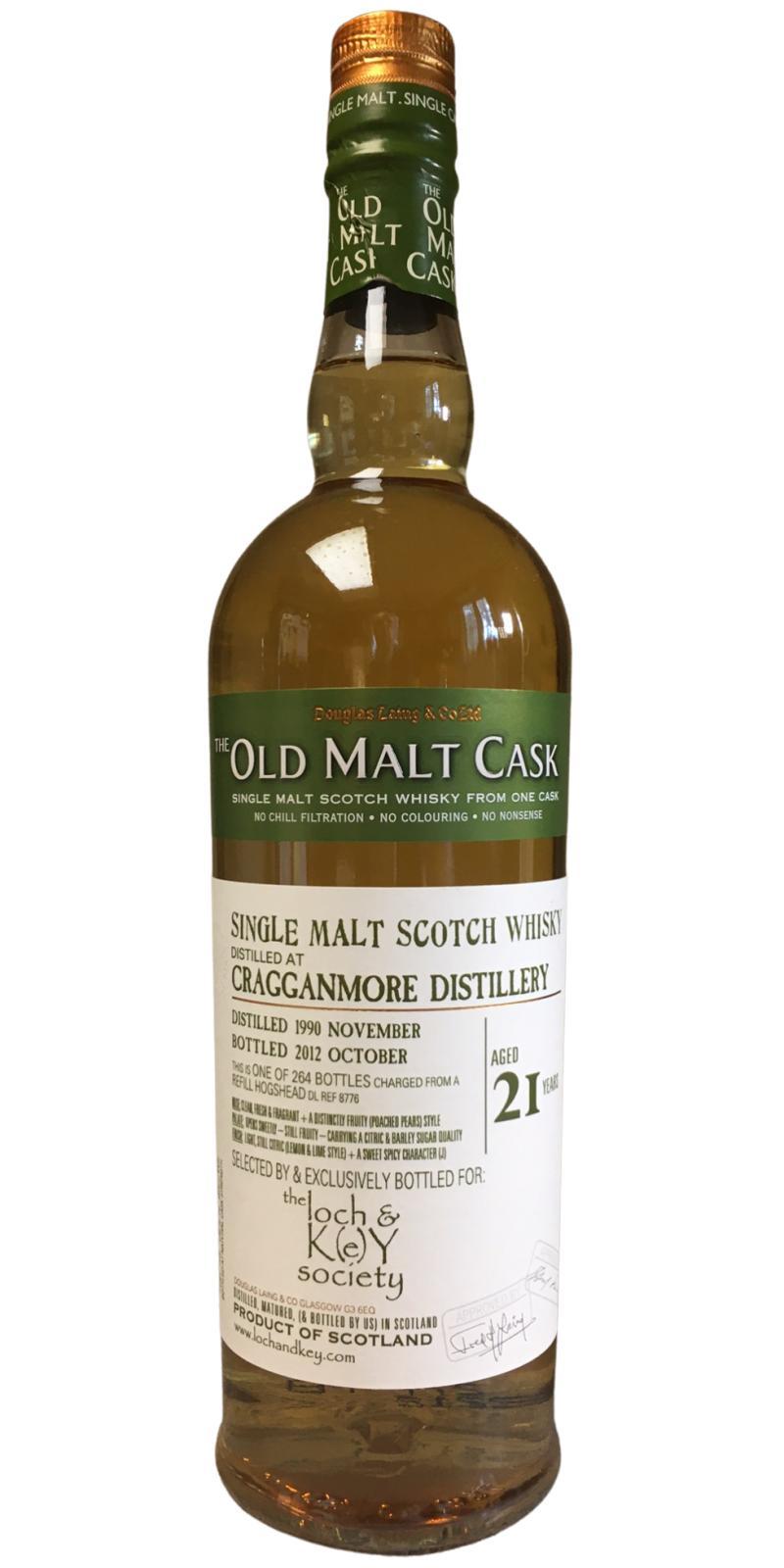 Cragganmore 1990 DL  The Old Malt Cask
