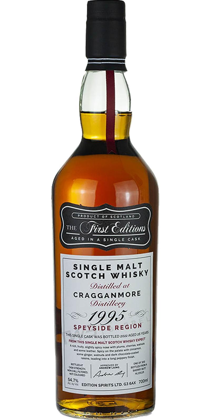 Cragganmore 1995 ED  The First Editions