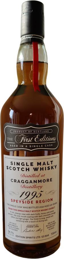 Cragganmore 1995 ED  The First Editions