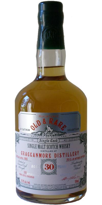 Cragganmore 1985 HL  Old & Rare - A Platinum Selection