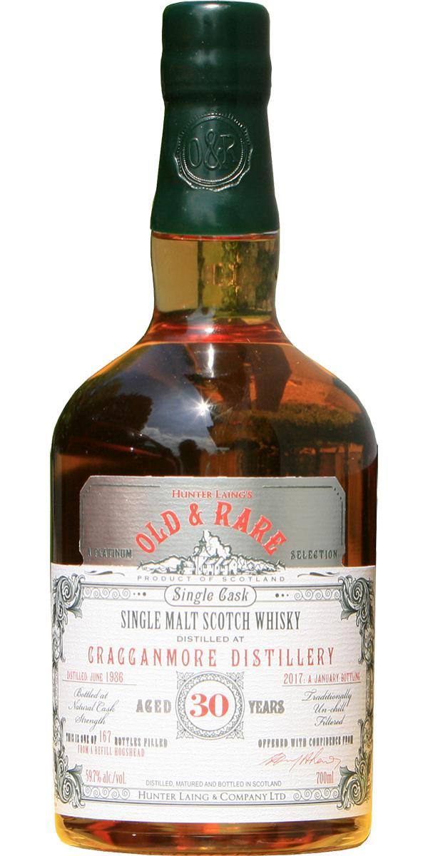 Cragganmore 1986 HL  Old & Rare - A Platinum Selection