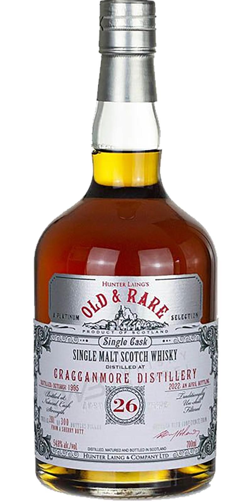 Cragganmore 1995 HL  Old & Rare - A Platinum Selection