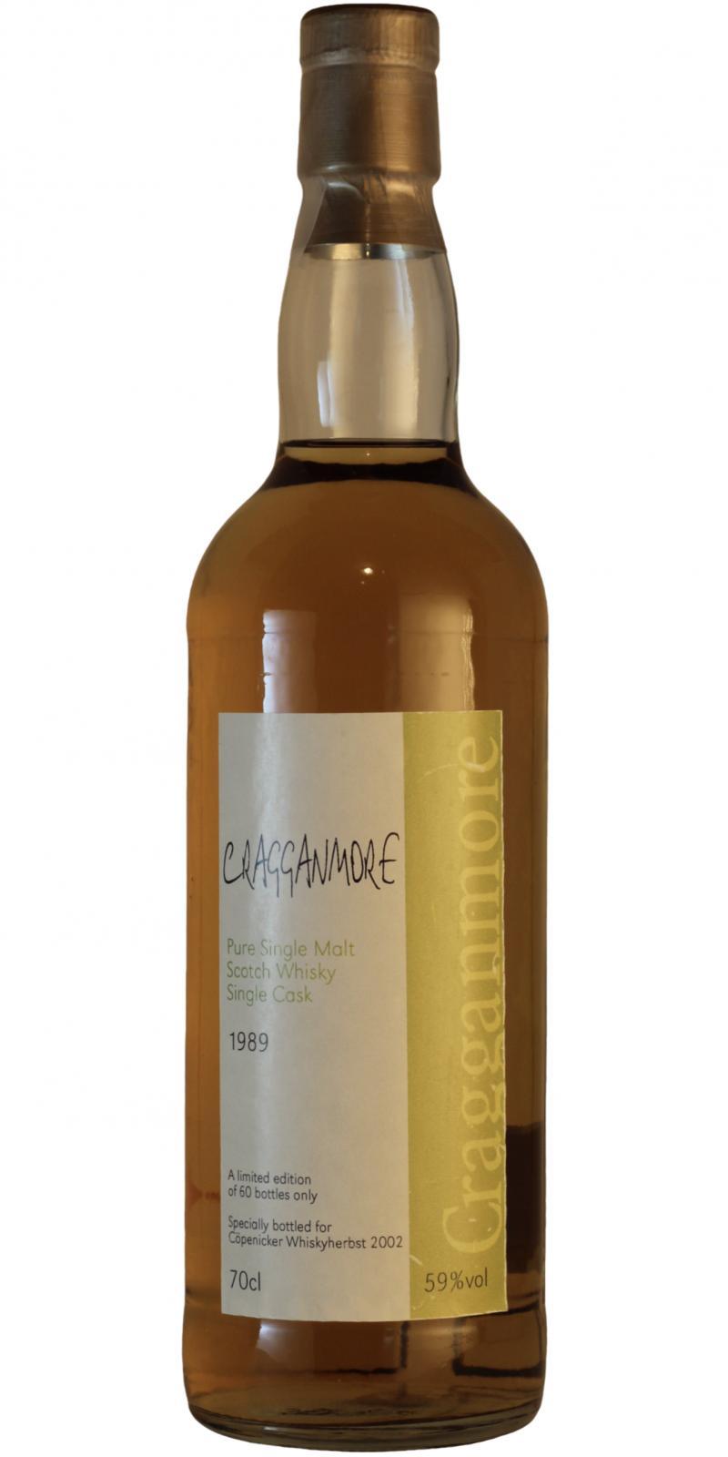 Cragganmore 1989 KzB  Cöpenicker Whisky Herbst