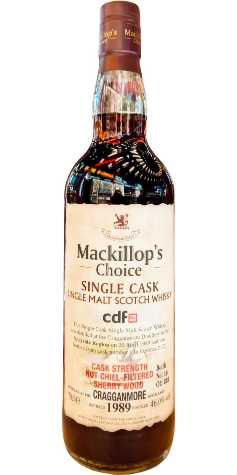 Cragganmore 1989 McC  Single Cask - Cask Strength