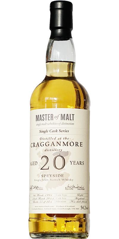 Cragganmore 1991 MoM  Single Cask Series