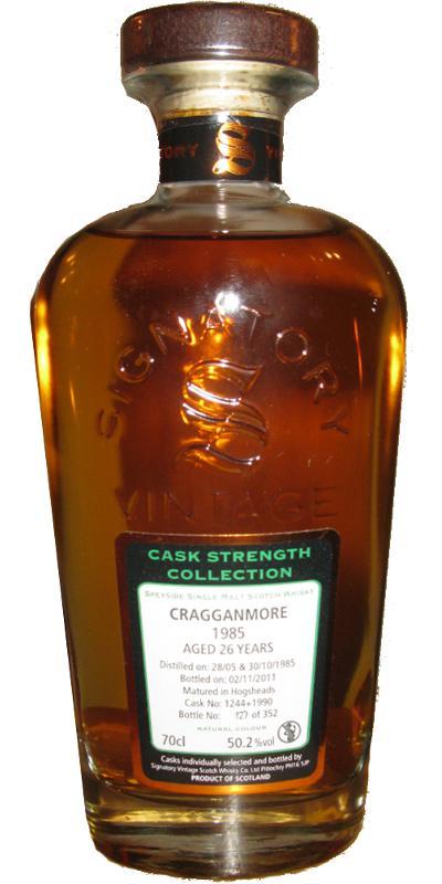 Cragganmore 1985 SV  Cask Strength Collection
