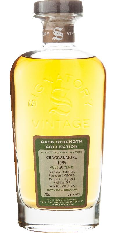 Cragganmore 1985 SV  Cask Strength Collection
