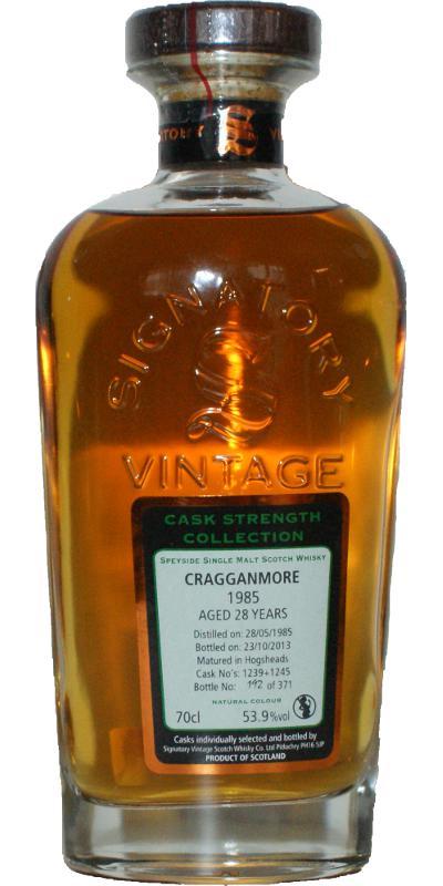 Cragganmore 1985 SV  Cask Strength Collection